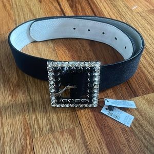 Chicos black sparkle belt